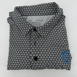 Under Armour Mens The Playoff Polo XL Black White Geometric PGA National Resort
